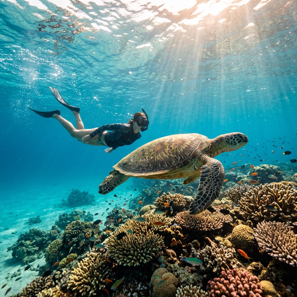 Guided snorkeling tour with turtles in Mirissa